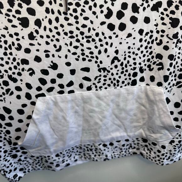 New mens toku white hooded short sleeve animal print top size large - Picture 6 of 9
